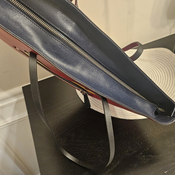 Fendi Monster Eyes Tote – Red Saffiano Leather With Fendi Charm - Picture 7 of 16